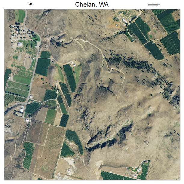 Chelan, Washington aerial imagery detail