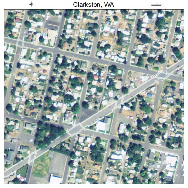 Clarkston, Washington aerial imagery detail