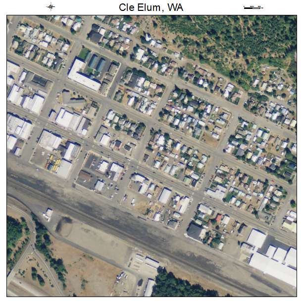 Cle Elum, Washington aerial imagery detail