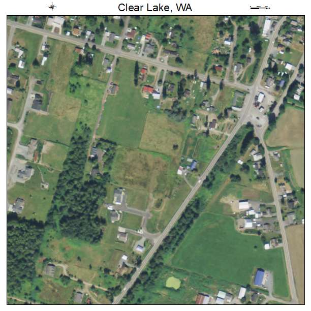 Clear Lake, Washington aerial imagery detail