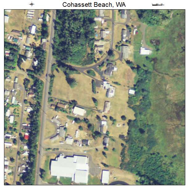 Cohassett Beach, Washington aerial imagery detail