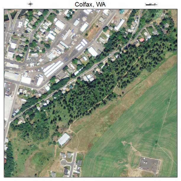 Colfax, Washington aerial imagery detail