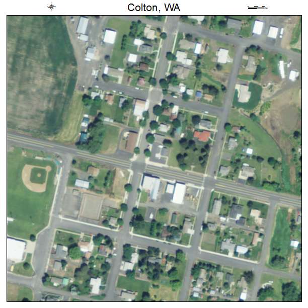 Colton, Washington aerial imagery detail
