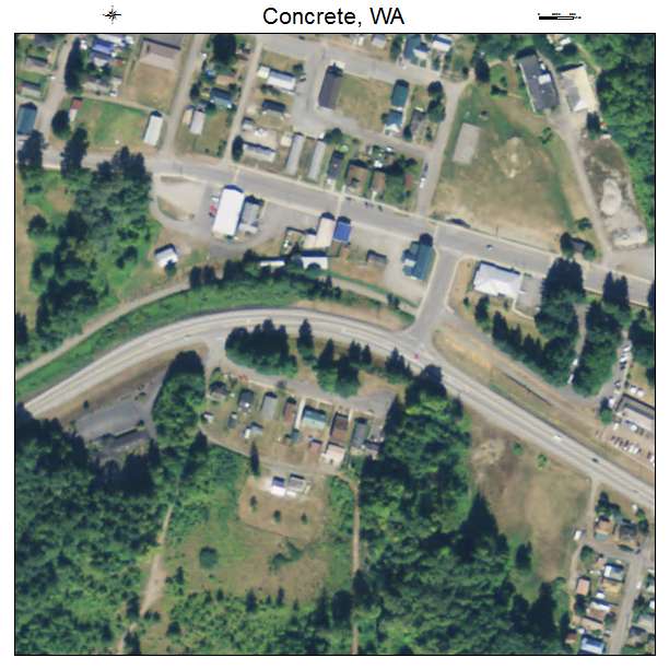 Concrete, Washington aerial imagery detail