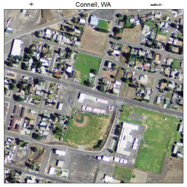 Connell, Washington aerial imagery detail
