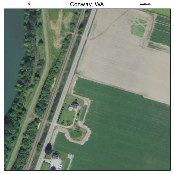 Conway, Washington aerial imagery detail