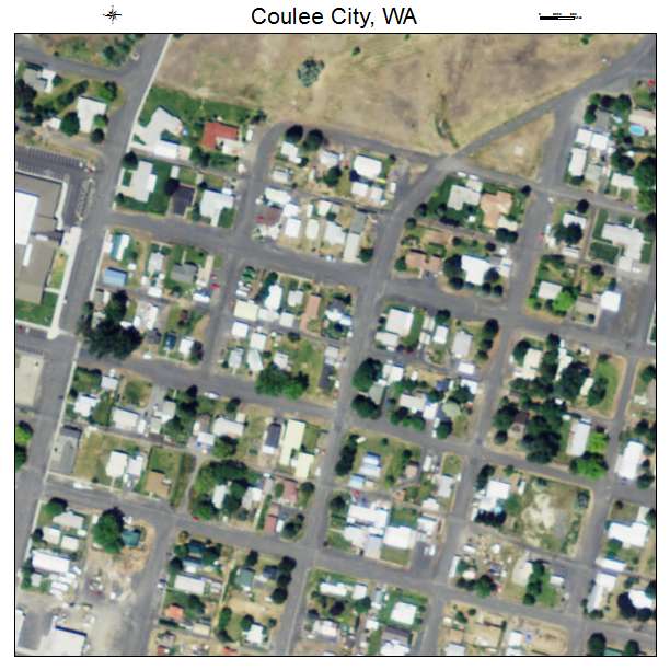 Coulee City, Washington aerial imagery detail