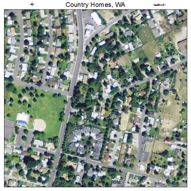 Country Homes, Washington aerial imagery detail