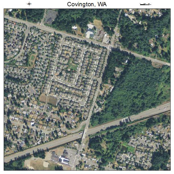 Covington, Washington aerial imagery detail