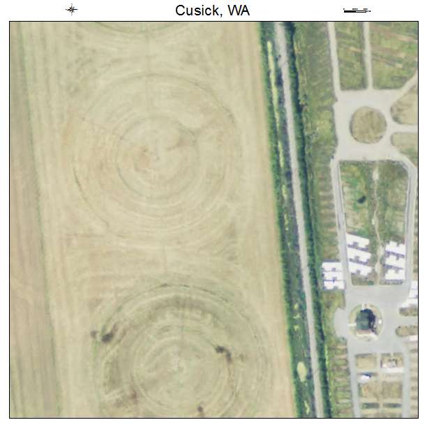 Cusick, Washington aerial imagery detail
