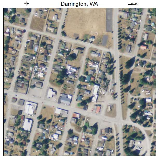Darrington, Washington aerial imagery detail