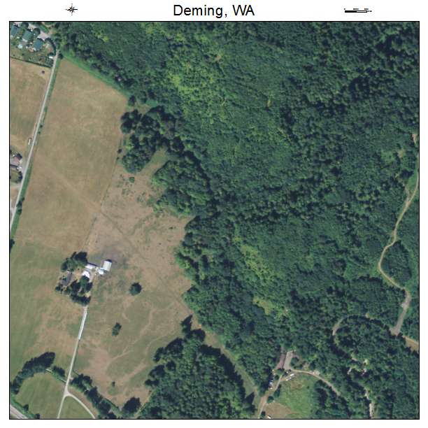 Deming, Washington aerial imagery detail