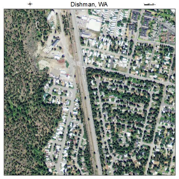 Dishman, Washington aerial imagery detail