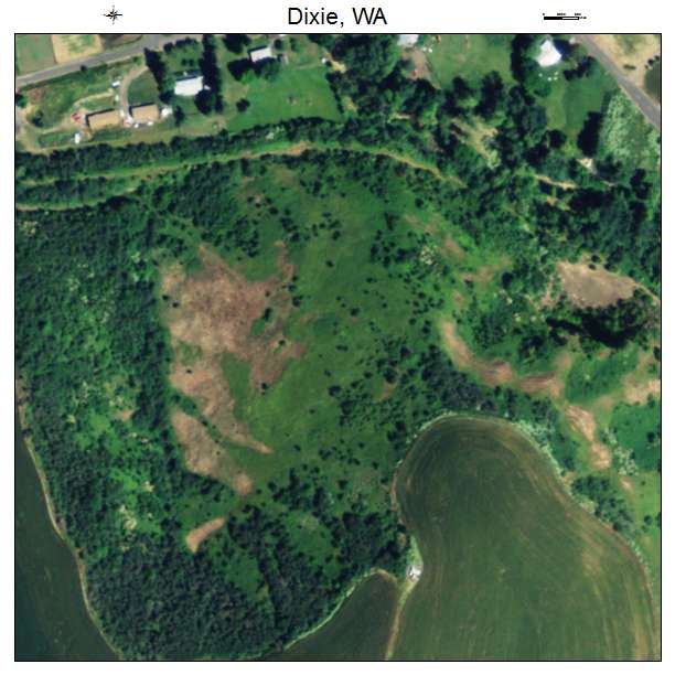 Dixie, Washington aerial imagery detail