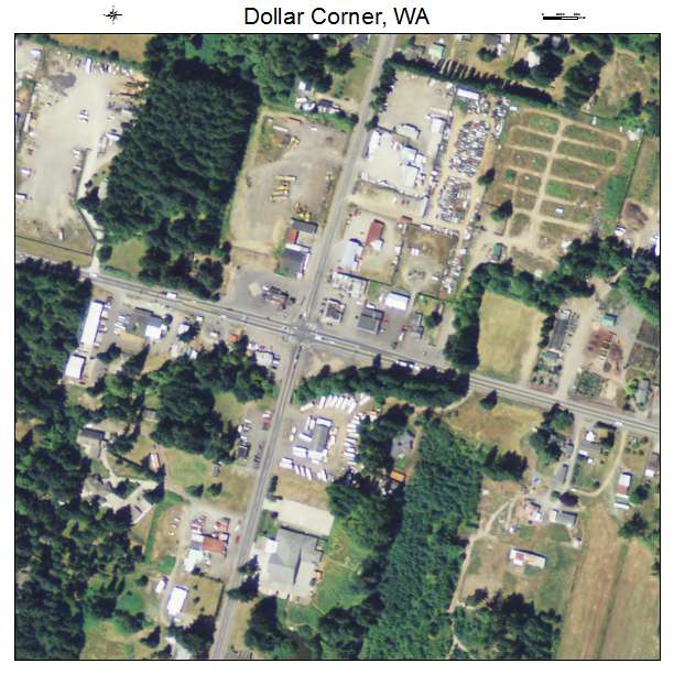 Dollar Corner, Washington aerial imagery detail