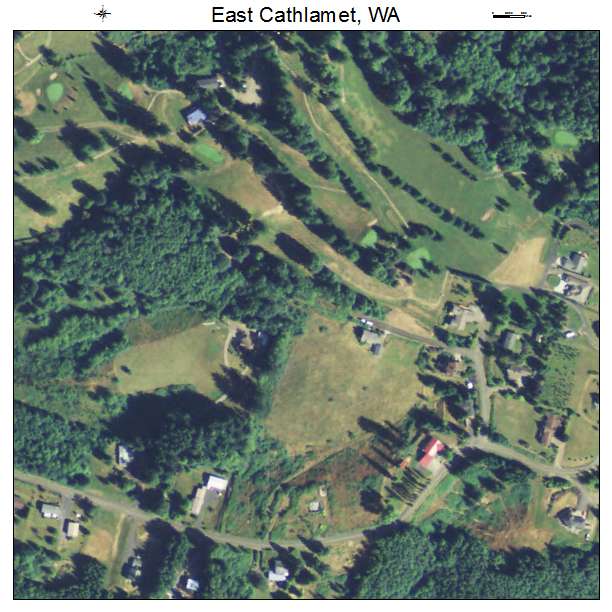 East Cathlamet, Washington aerial imagery detail