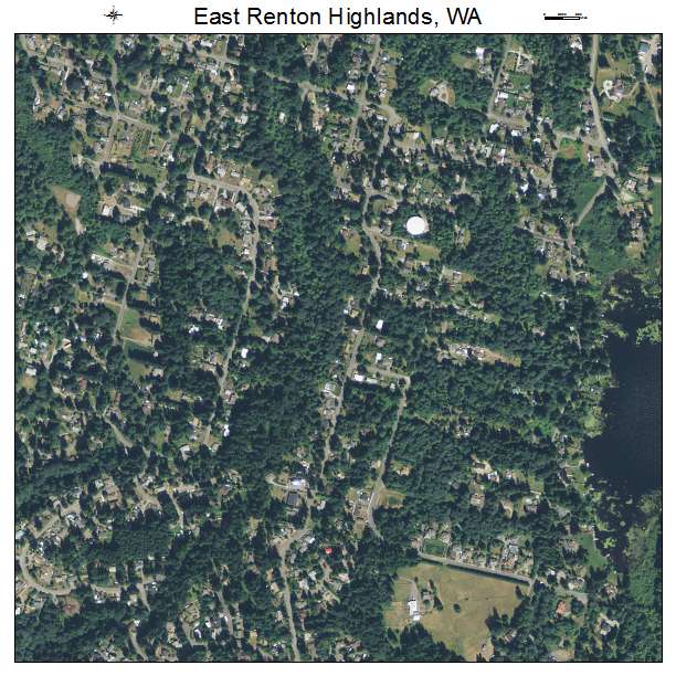 East Renton Highlands, Washington aerial imagery detail