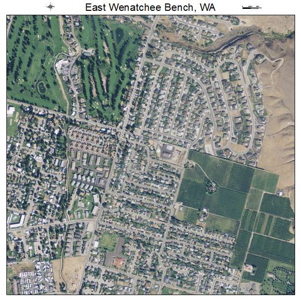 East Wenatchee Bench, Washington aerial imagery detail
