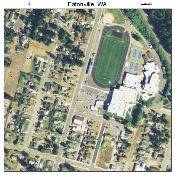 Eatonville, Washington aerial imagery detail