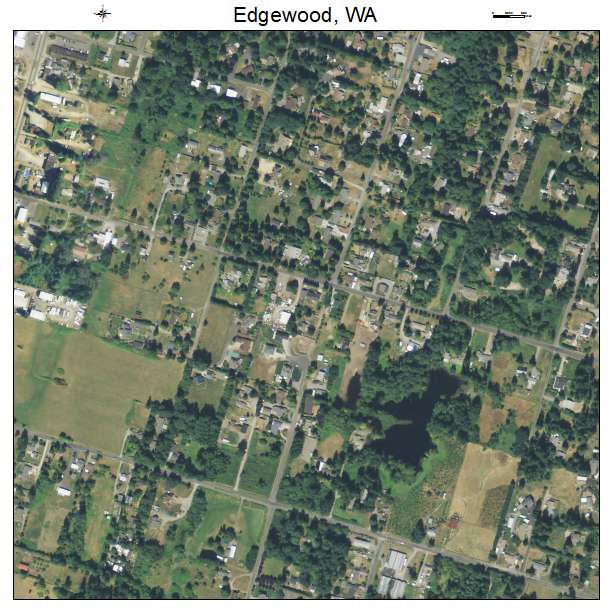 Edgewood, Washington aerial imagery detail
