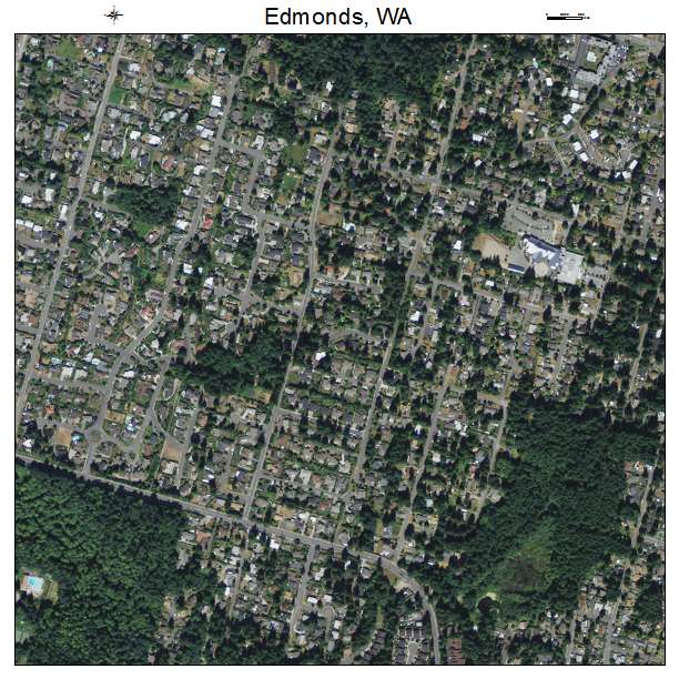 Edmonds, Washington aerial imagery detail