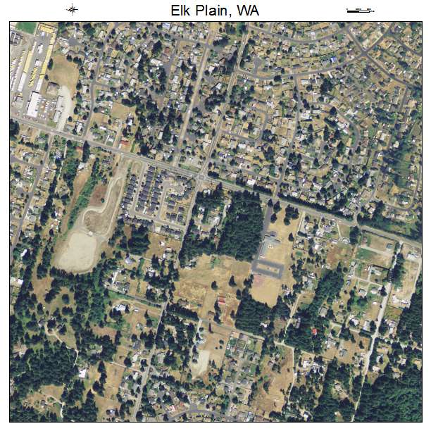 Elk Plain, Washington aerial imagery detail
