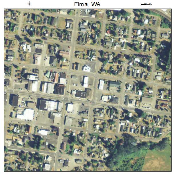 Elma, Washington aerial imagery detail