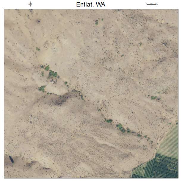Entiat, Washington aerial imagery detail