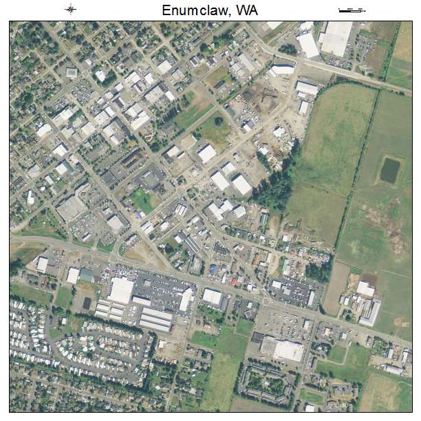 Enumclaw, Washington aerial imagery detail