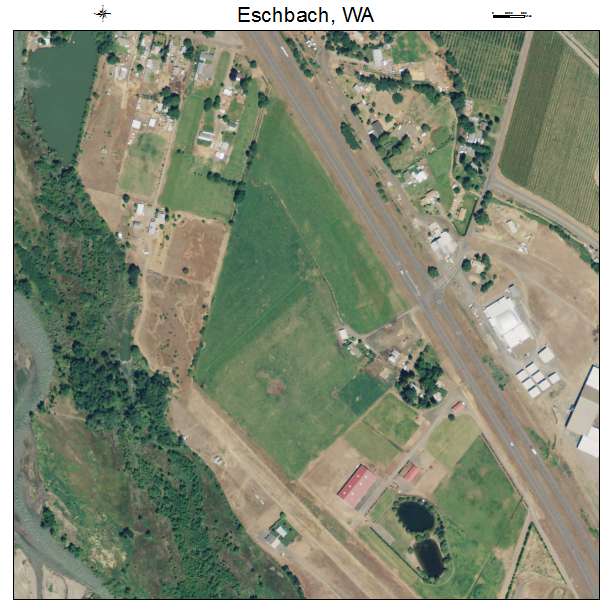 Eschbach, Washington aerial imagery detail
