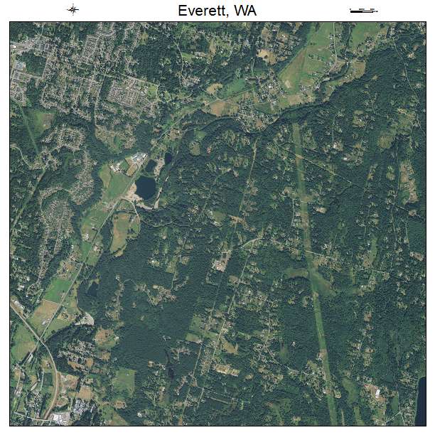 Everett, Washington aerial imagery detail