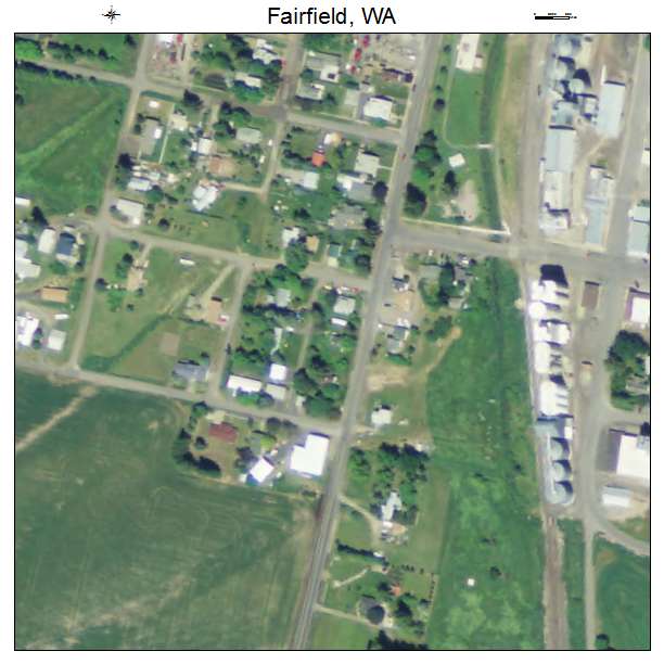 Fairfield, Washington aerial imagery detail