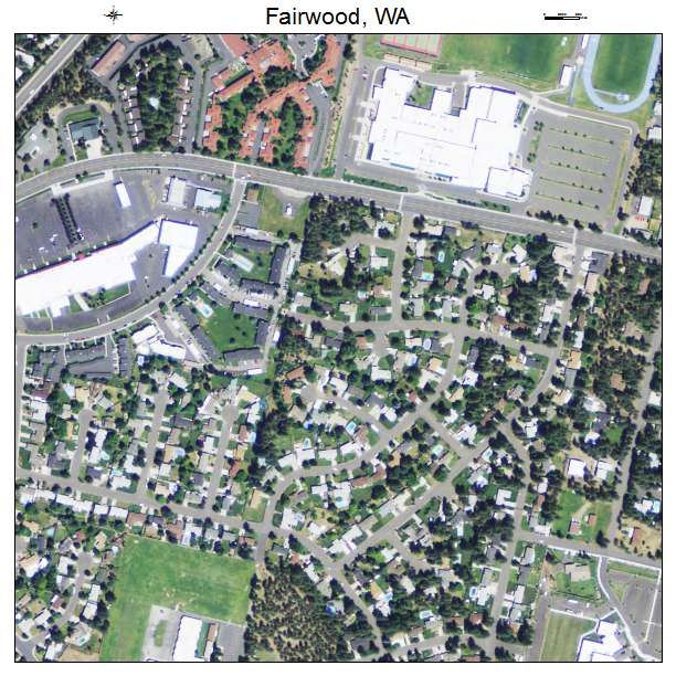 Fairwood, Washington aerial imagery detail