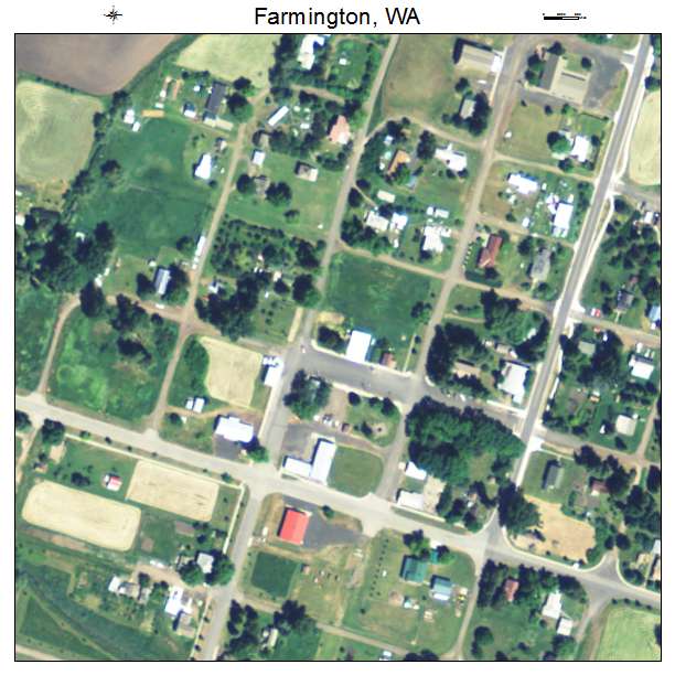 Farmington, Washington aerial imagery detail