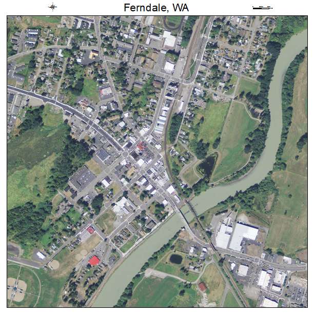 Ferndale, Washington aerial imagery detail