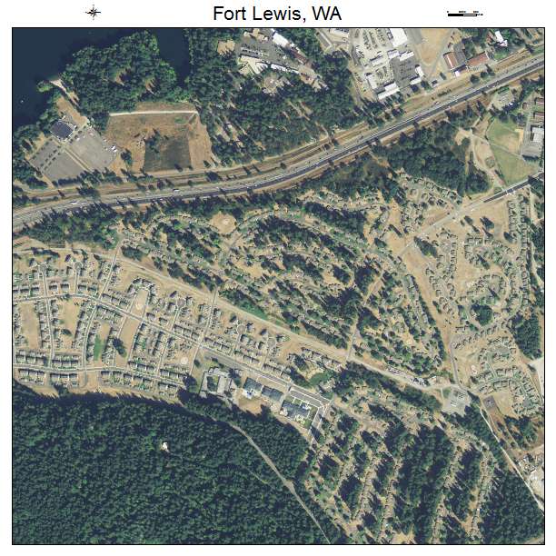 Fort Lewis, Washington aerial imagery detail