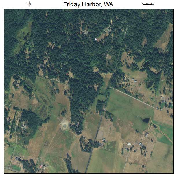 Friday Harbor, Washington aerial imagery detail