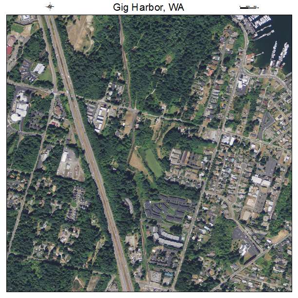 Gig Harbor, Washington aerial imagery detail