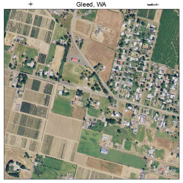 Gleed, Washington aerial imagery detail