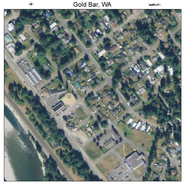 Gold Bar, Washington aerial imagery detail