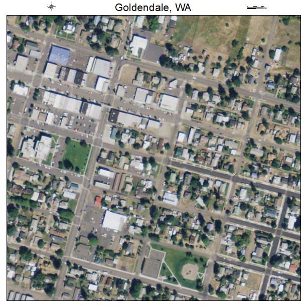 Goldendale, Washington aerial imagery detail