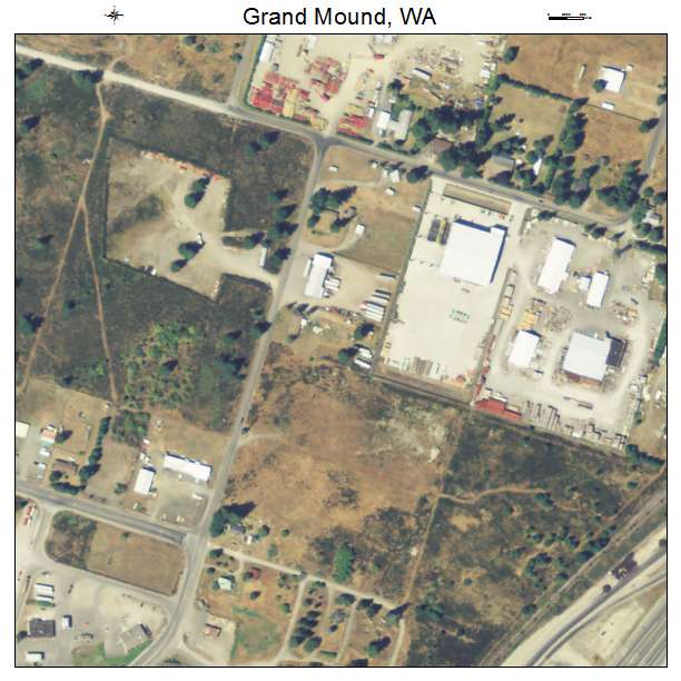 Grand Mound, Washington aerial imagery detail
