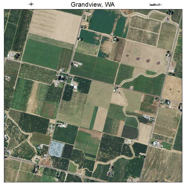 Grandview, Washington aerial imagery detail