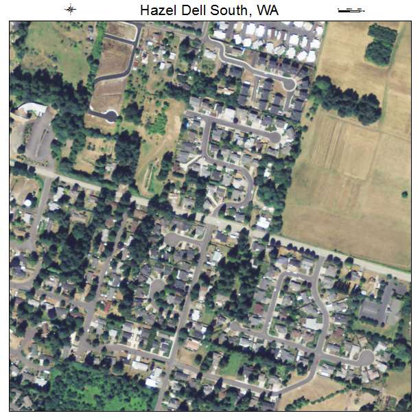 Hazel Dell South, Washington aerial imagery detail