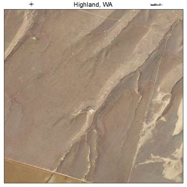 Highland, Washington aerial imagery detail