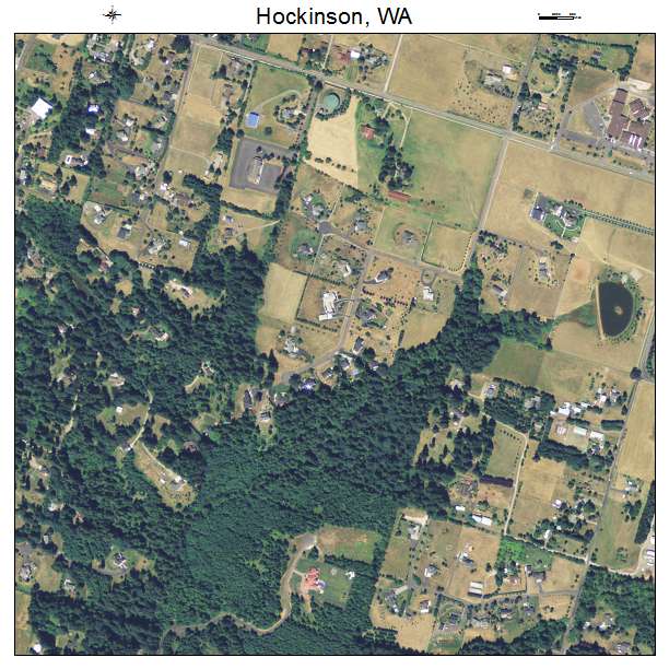 Hockinson, Washington aerial imagery detail