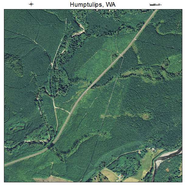 Humptulips, Washington aerial imagery detail