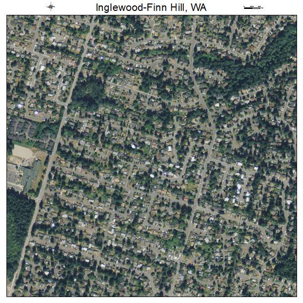 Inglewood Finn Hill, Washington aerial imagery detail