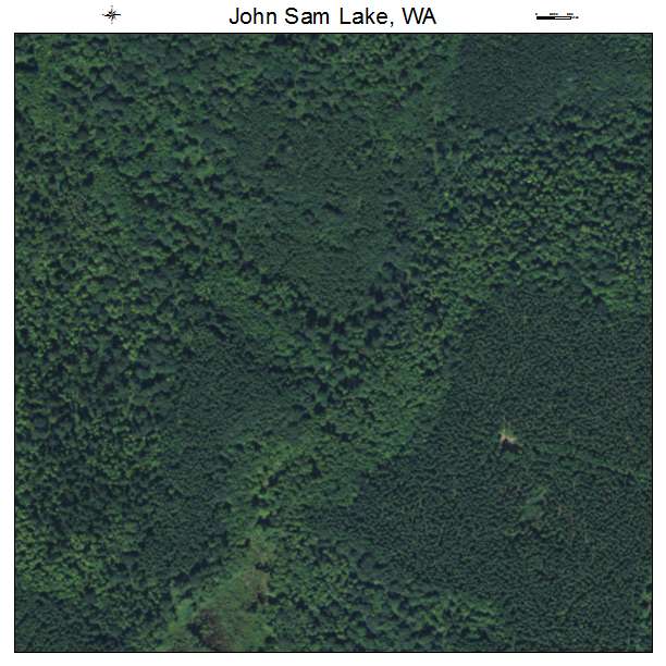 John Sam Lake, Washington aerial imagery detail