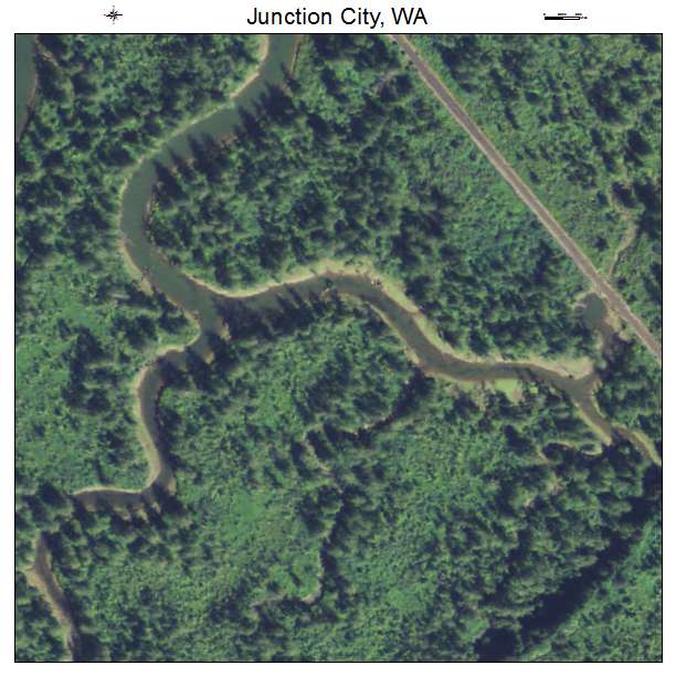 Junction City, Washington aerial imagery detail